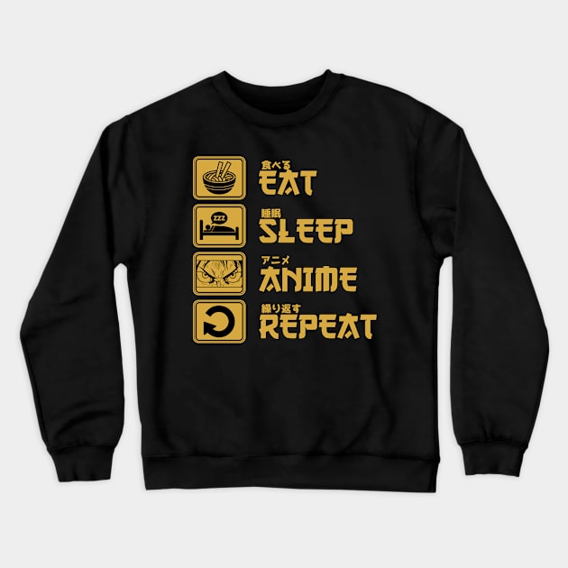 i live for anime Crewneck Sweatshirt by PaperHead